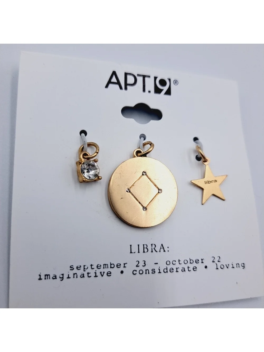 Libra Zodiac Pendant Charm Set